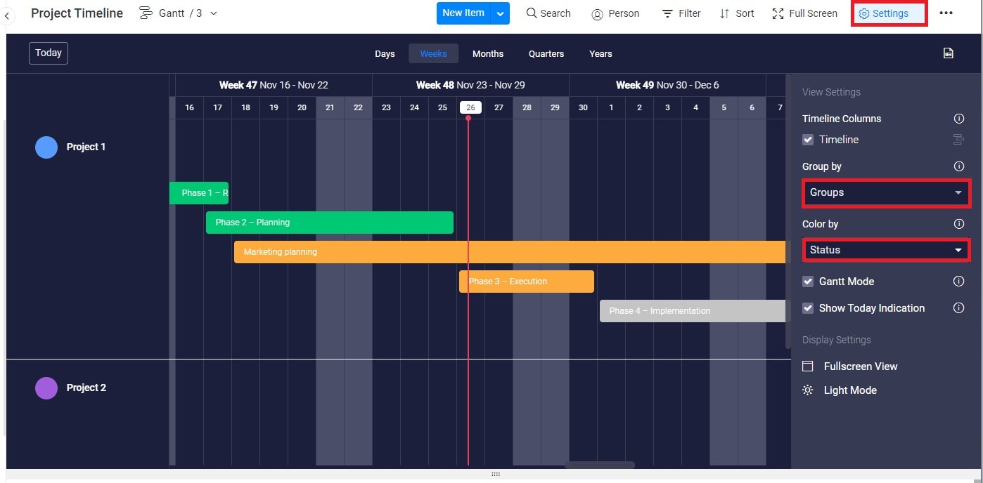 physical beta graph project planning