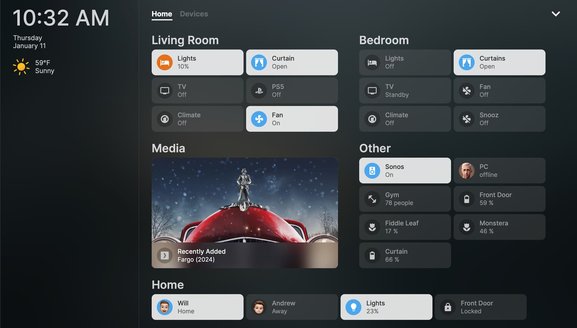 modern smart assistant dashboard with AR elements