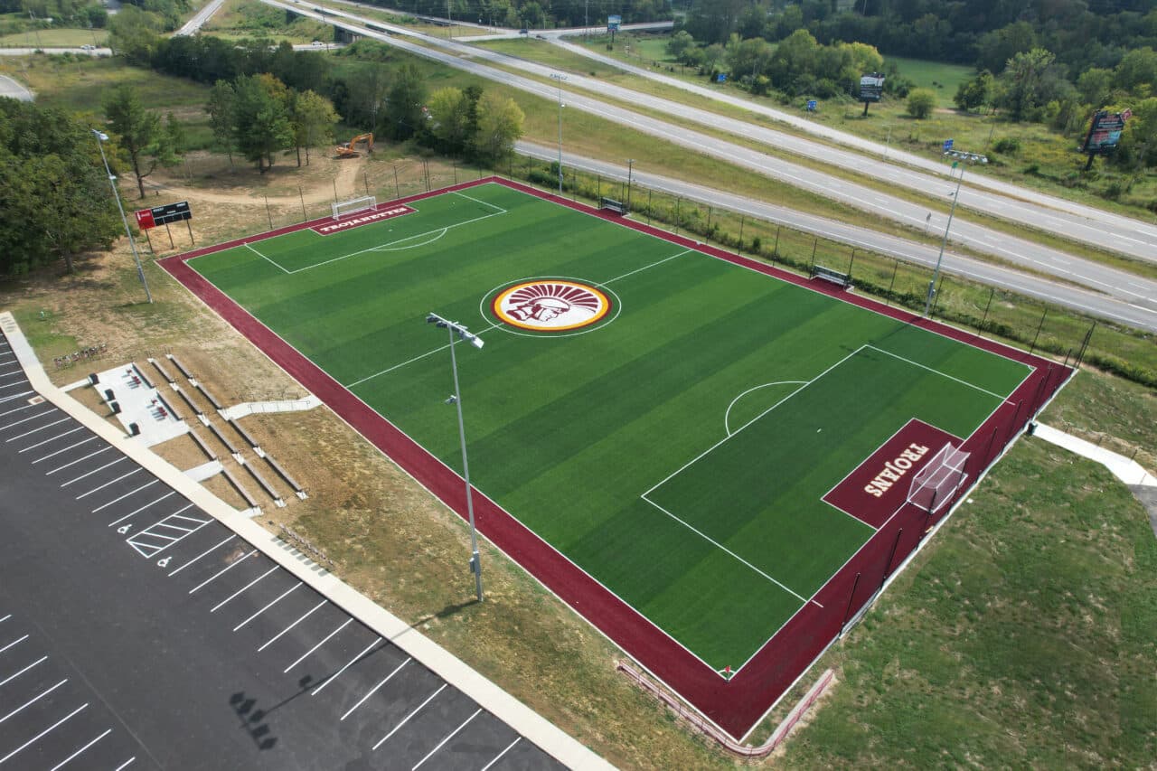 high school soccer field