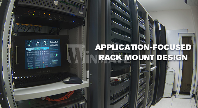 digital screens and server racks