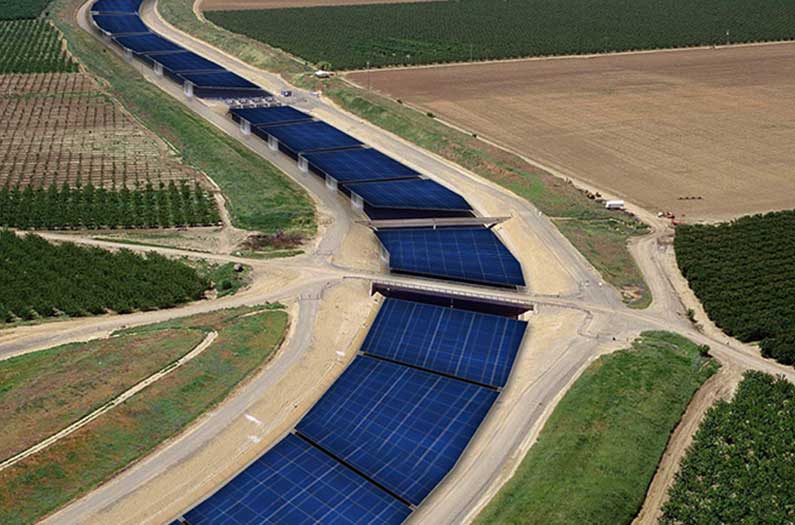 irrigation channel landscape