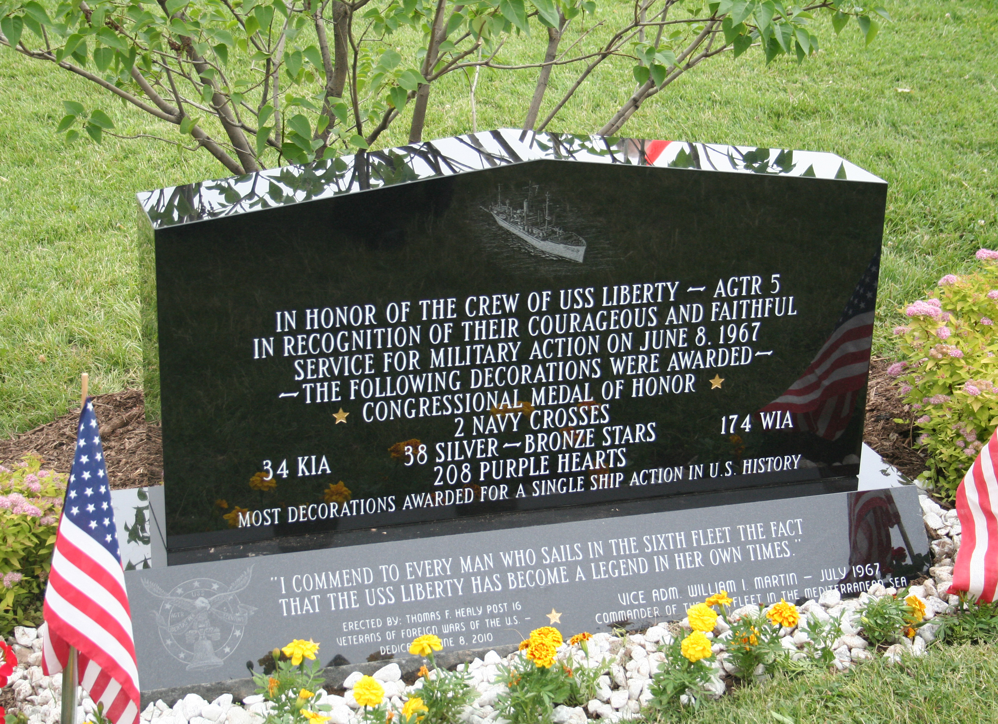 USS Liberty memorial naval vessel historical