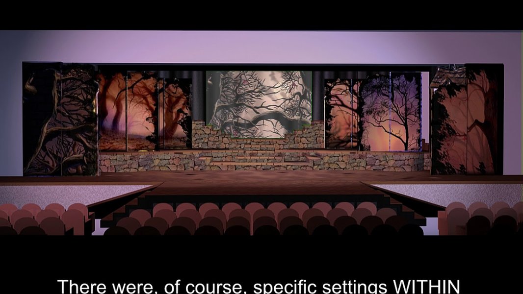 scenery with literature elements