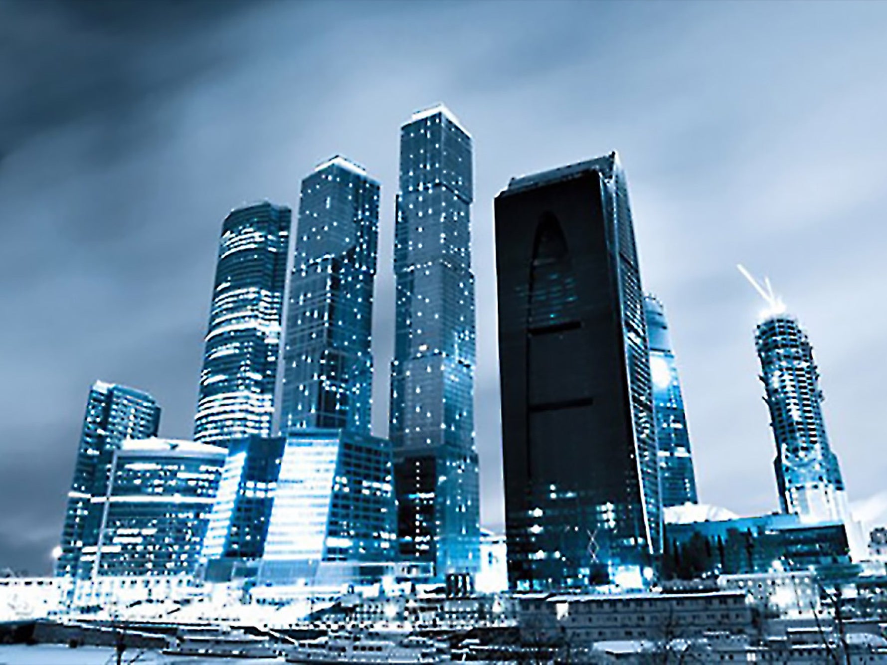 tech company office skyline