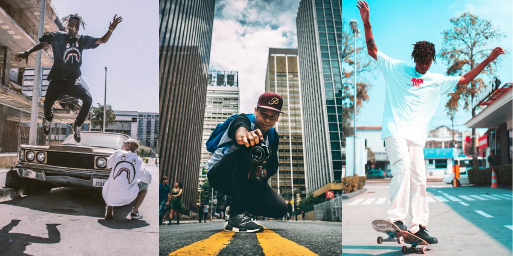 urban street photography with fashion elements