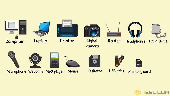 scenic view of technology devices