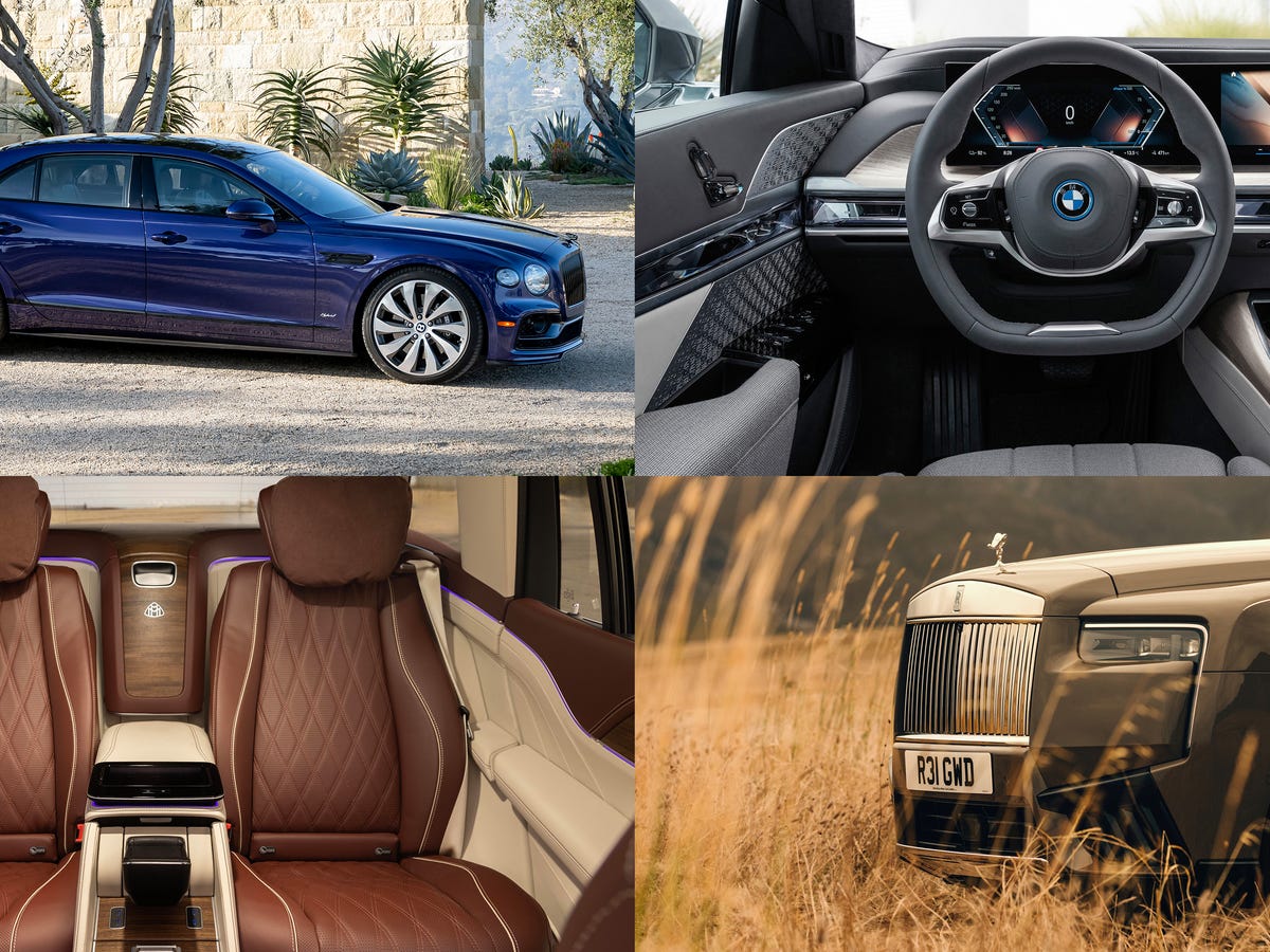 luxury sedan car exterior interior