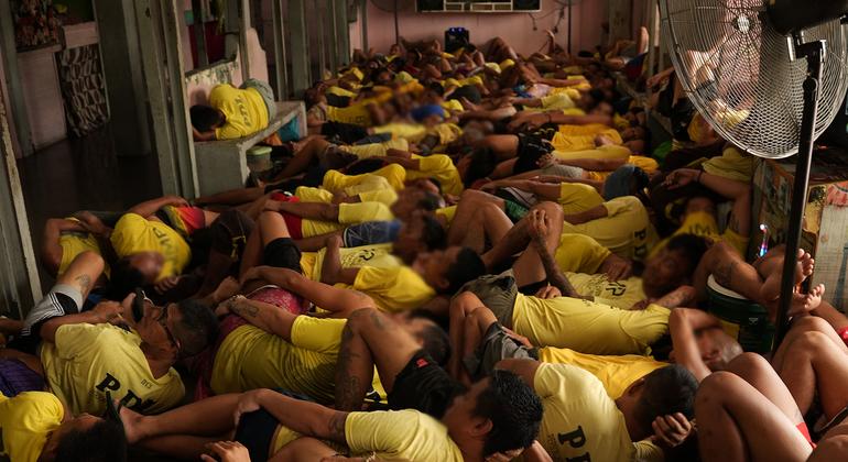Philippine jail facility overcrowding