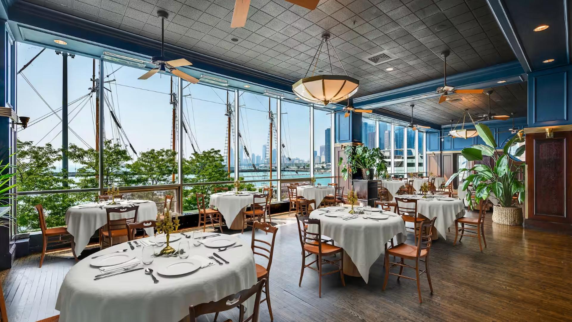 salon local event venue with people and outdoor scenery