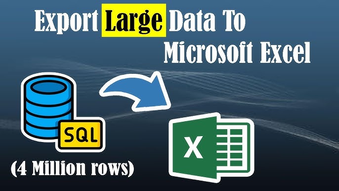 large data export excel