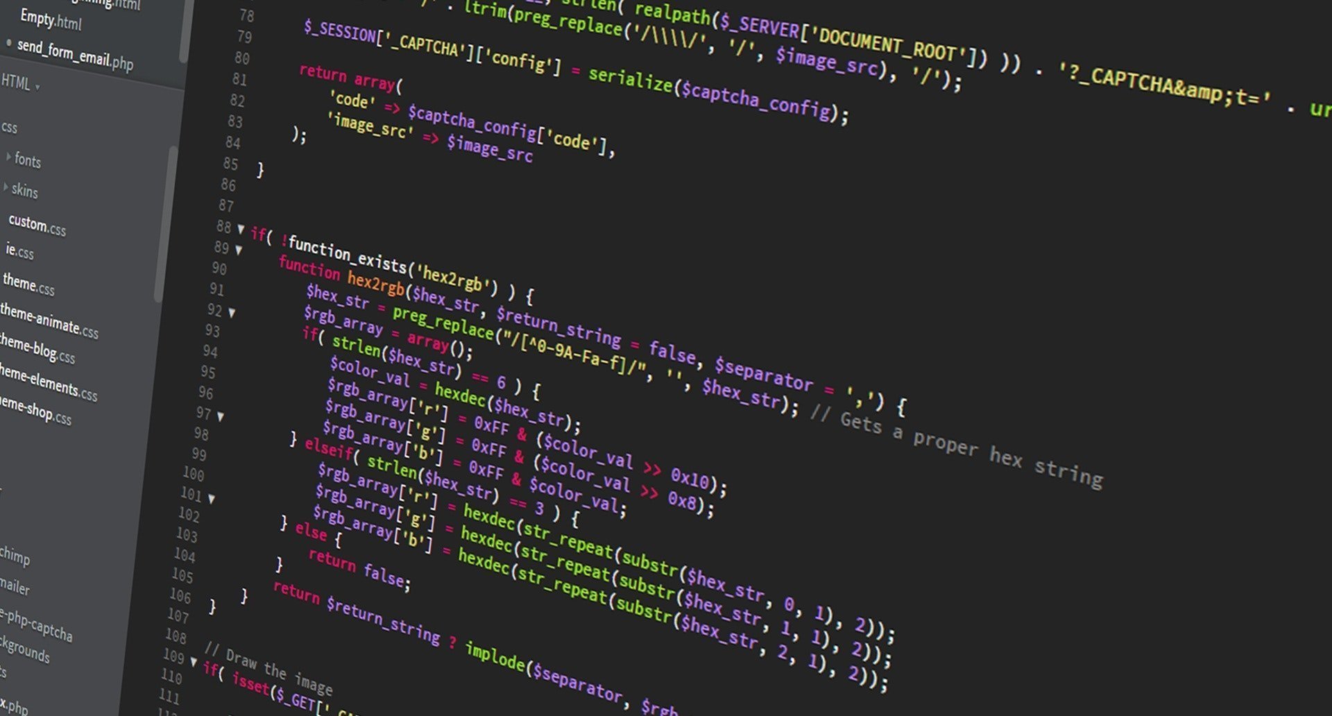 java programming code on computer