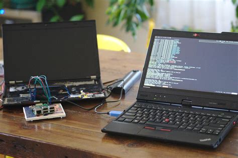 modern coding laptop setup