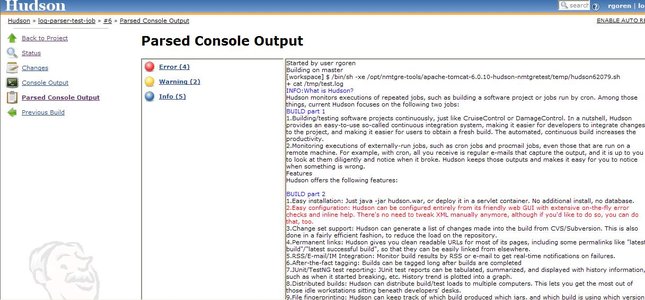 jenkins server console logging