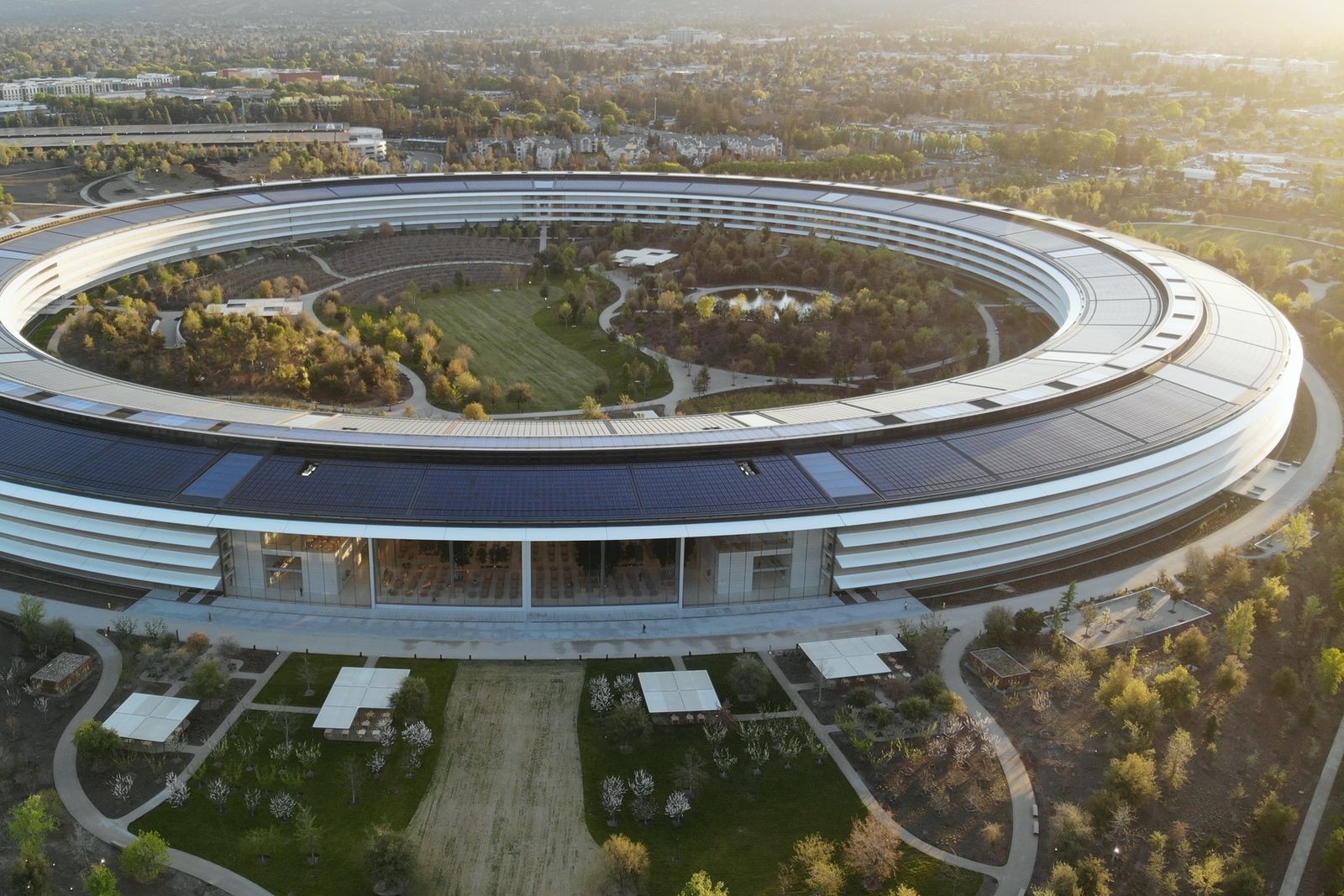 scenic campus architecture and tech gadgets