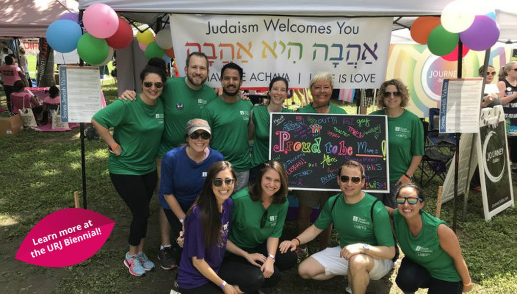 Jewish community members discussing inclusion