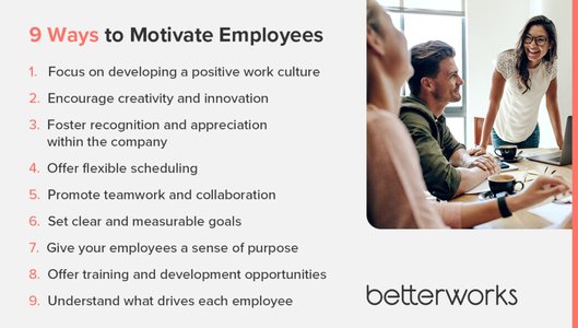 motivated workers at work