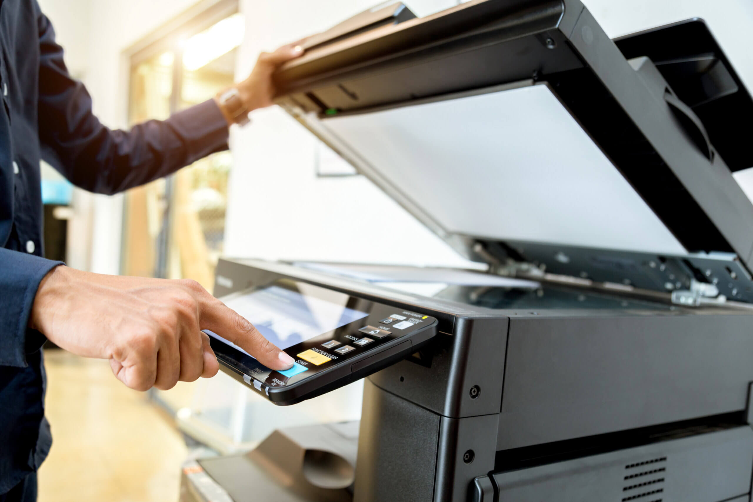 scanned documents and office equipment