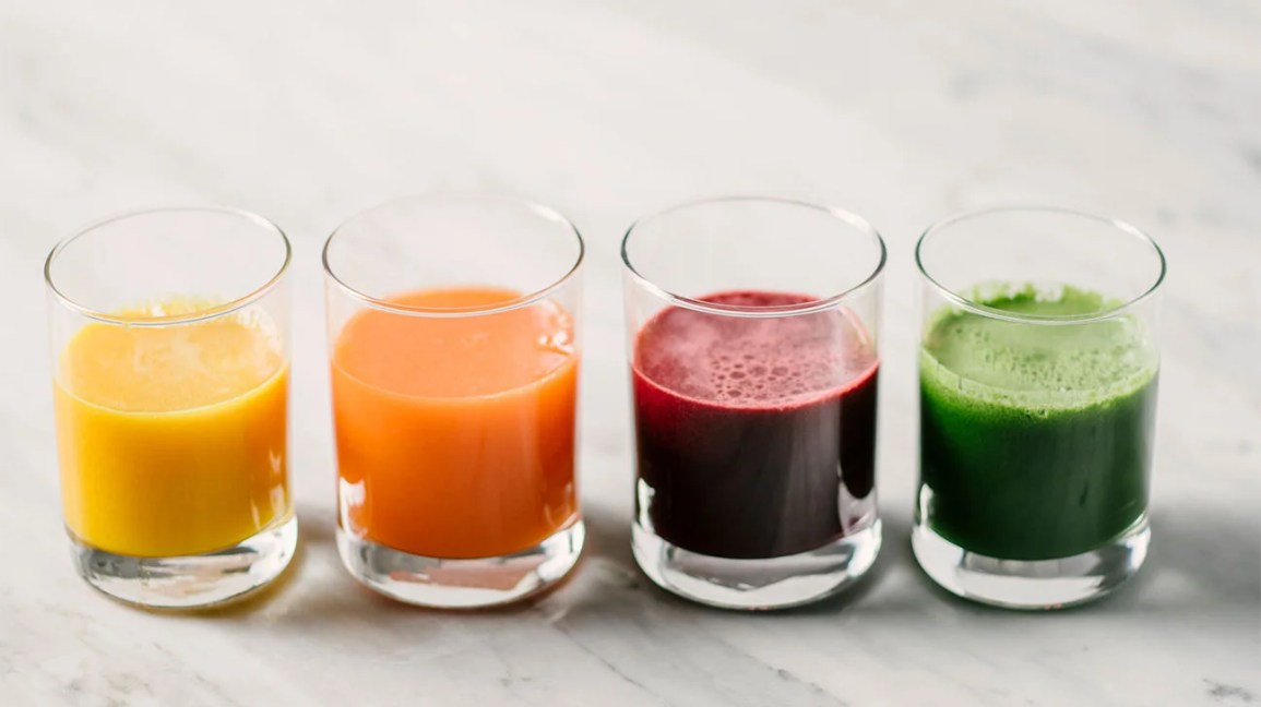 healthy juice selection