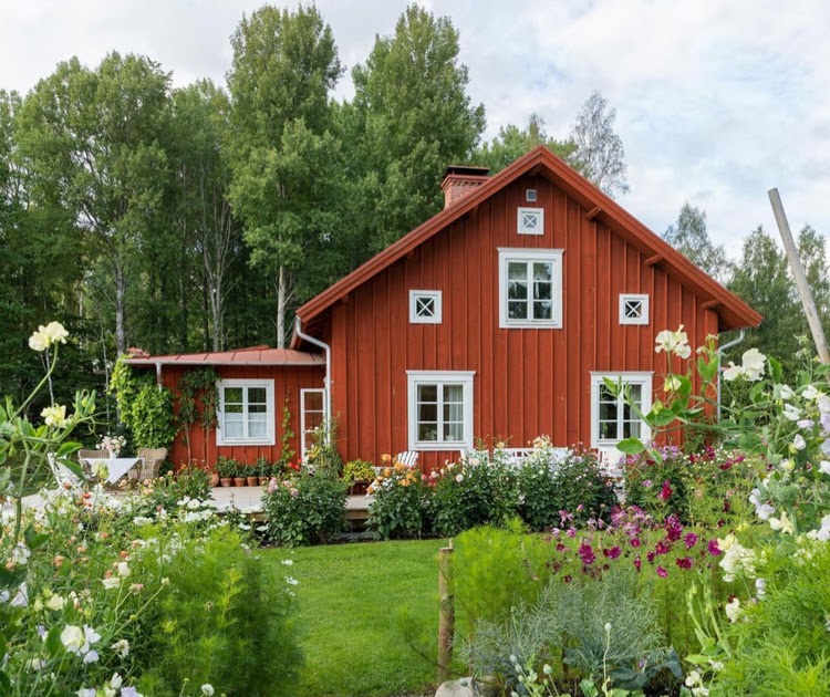 Swedish residential building and scenic neighborhood