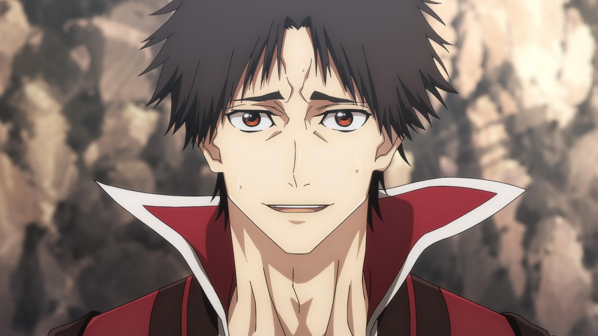 dramatic anime character portrait