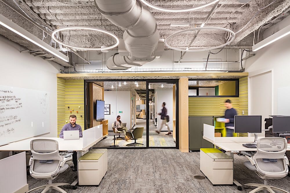 technology office workspace