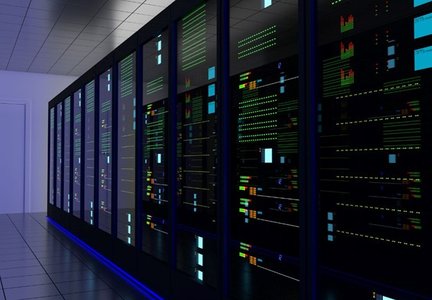 server room with multiple monitors