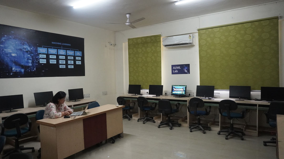 modern computer lab or tech device