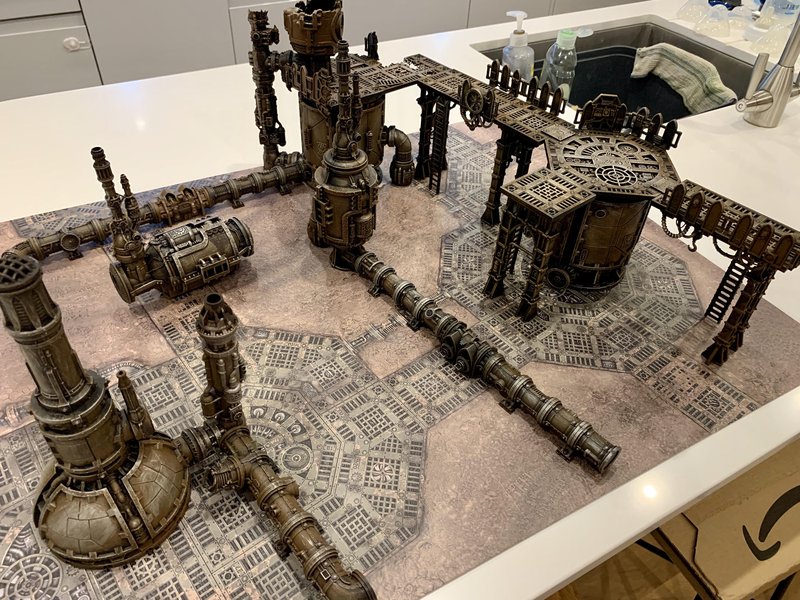 Gęsto zabudowany teren do gry Kill Team