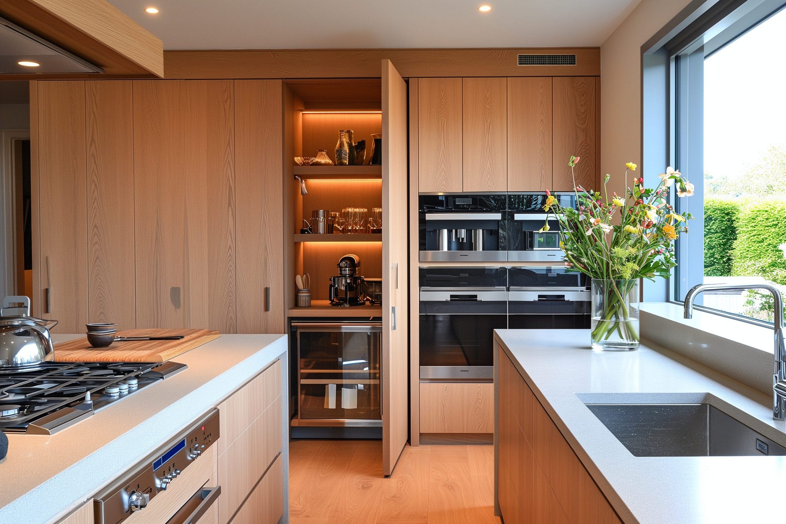 modern kitchen appliances countertop