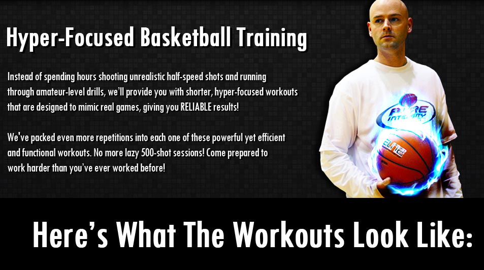 basketball training session with intense focus