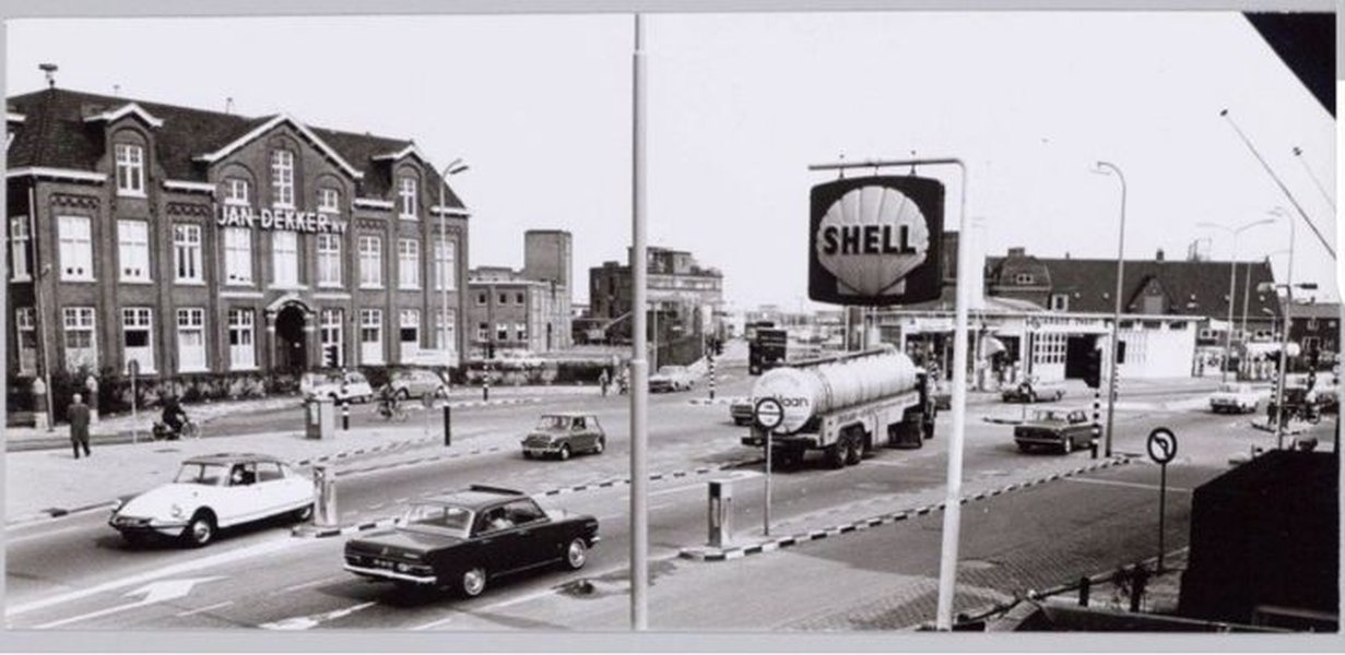 Image of a street in Wormerveer, possibly showing commercial buildings.