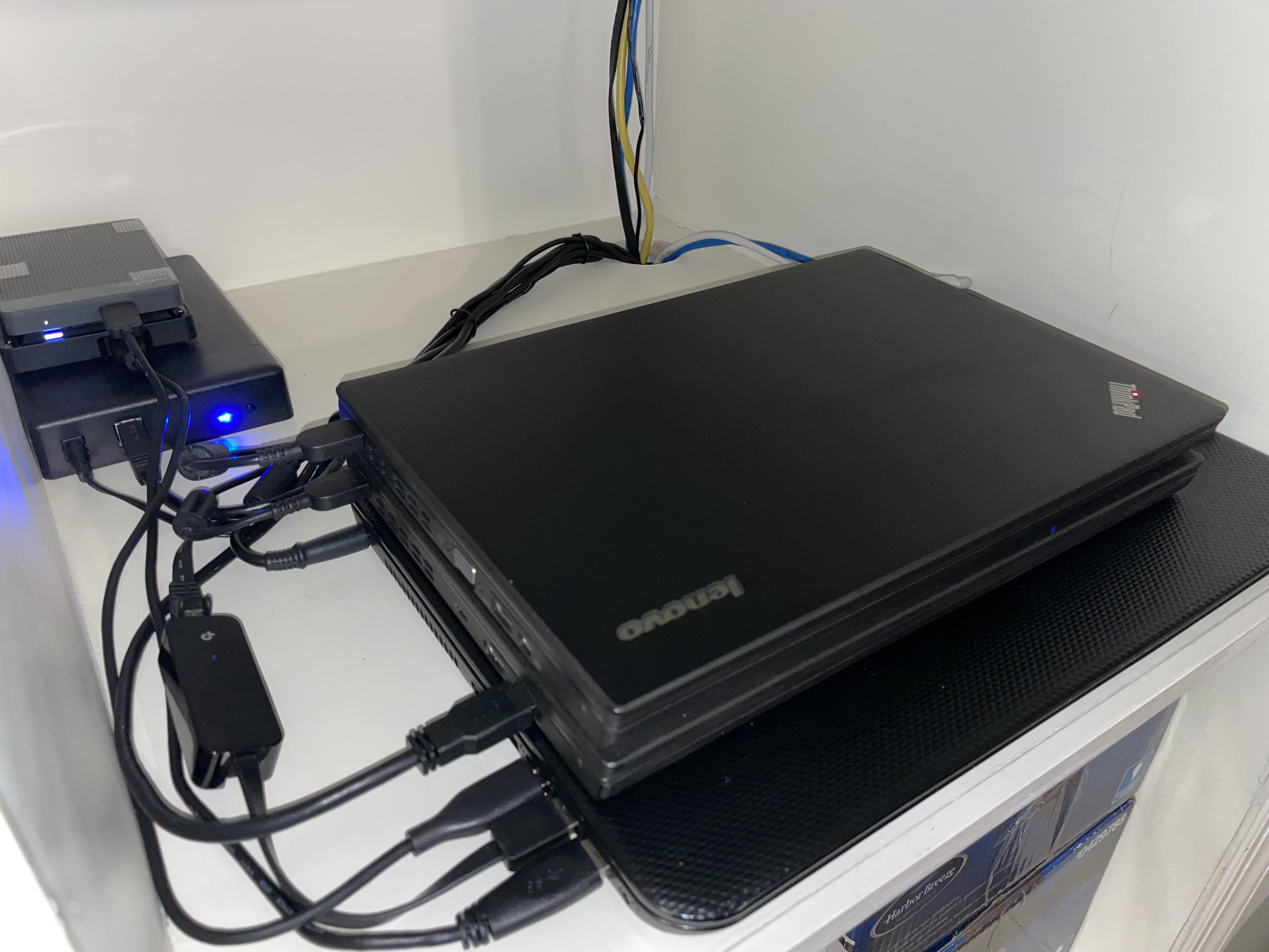 hardware setup old laptop mini pcs network cluster