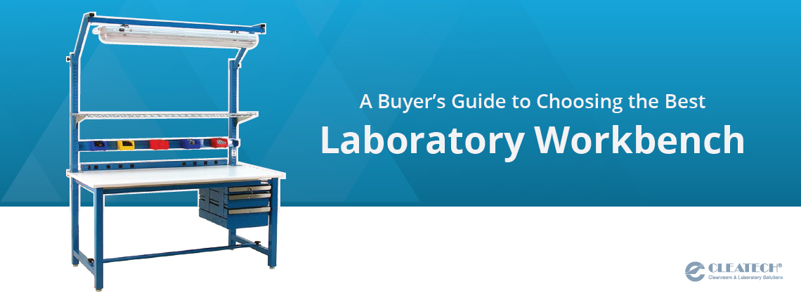 laboratory equipment on workbench
