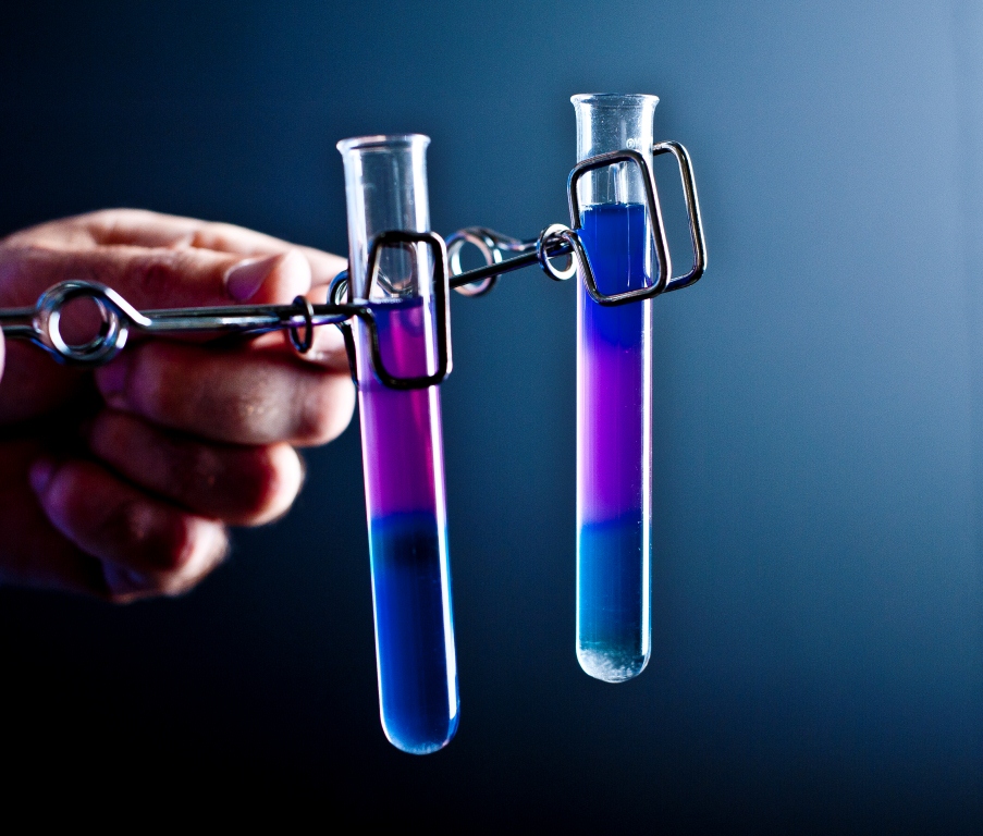 laboratory equipment and test tubes