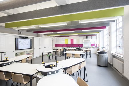 classroom laboratory experiment setup