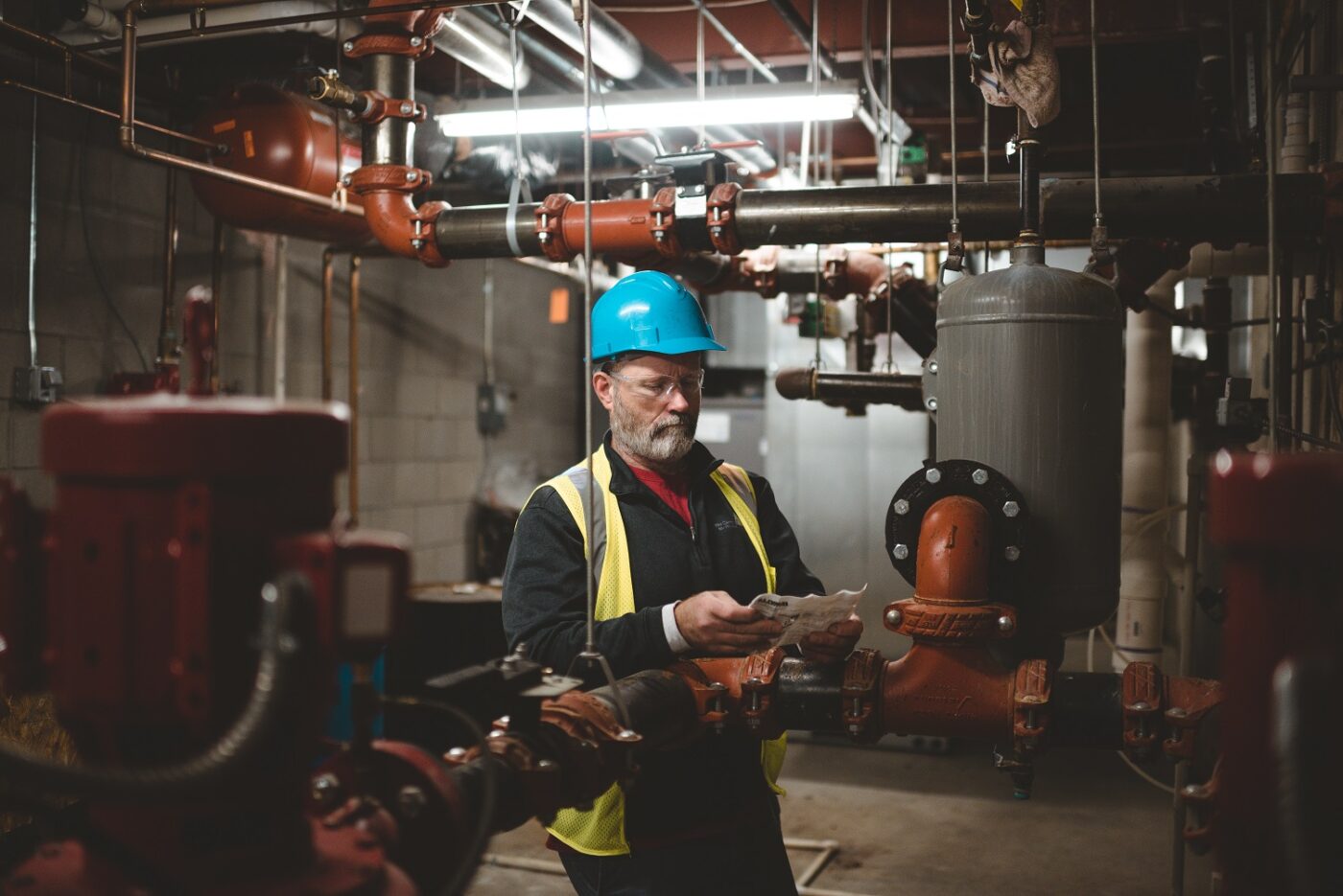 workers in industrial settings