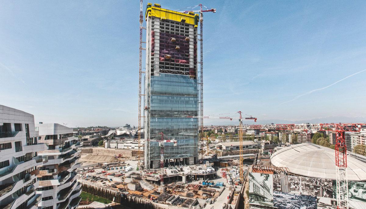 urban construction site high rise building