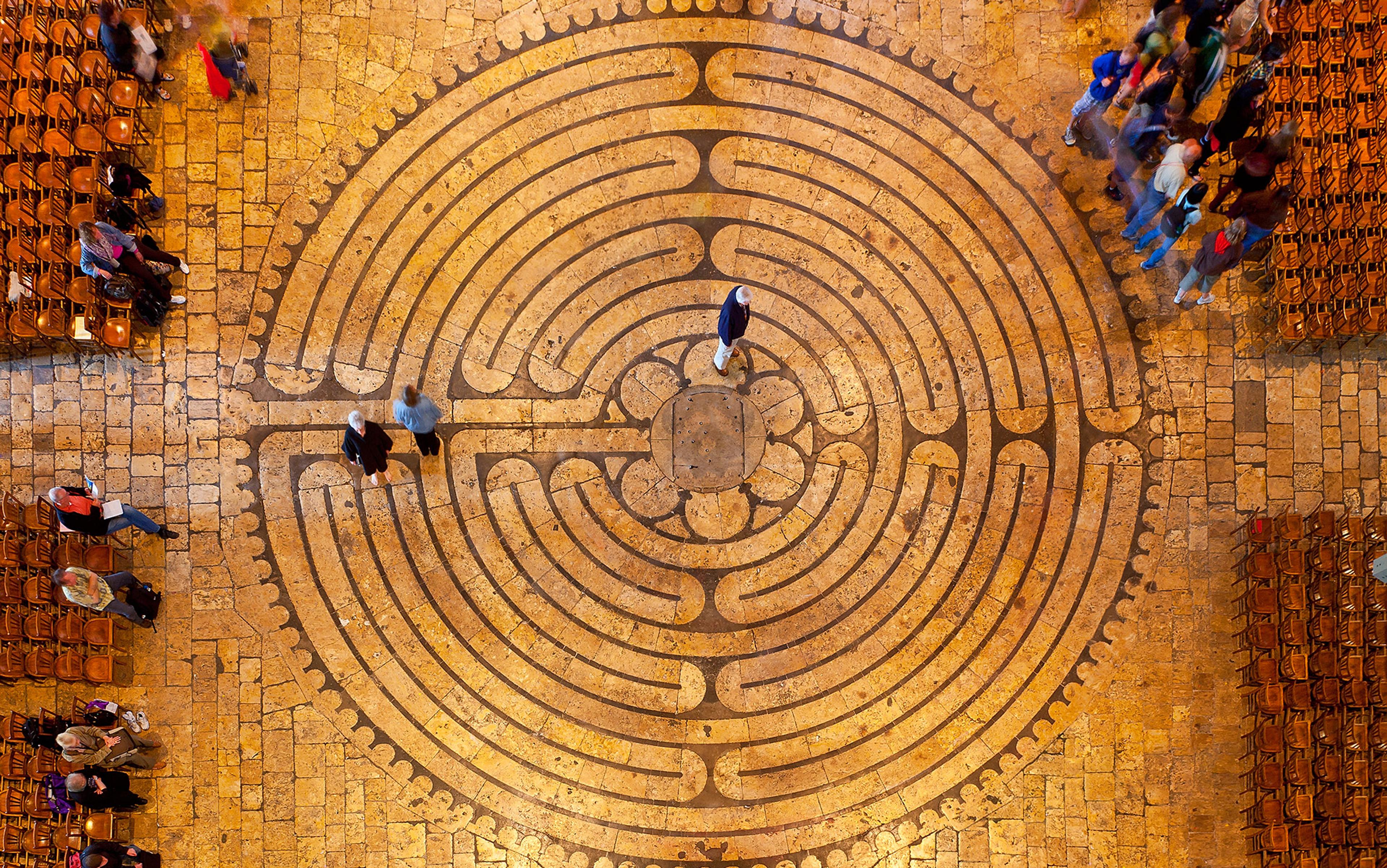 ancient labyrinth architecture stone paths