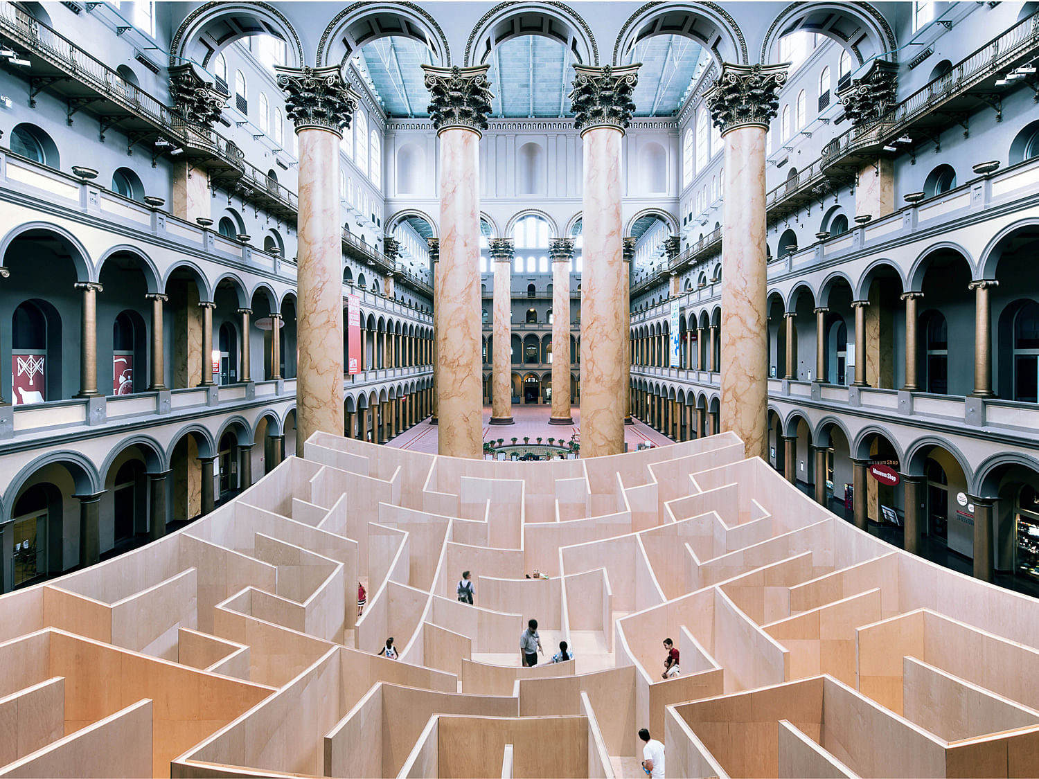 labyrinth architecture historical modern building