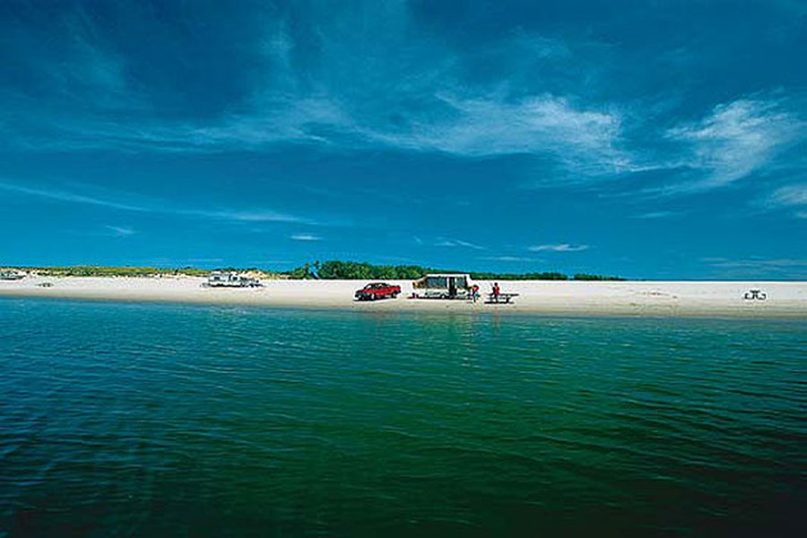 Camping on the beach at Lake McConaughy
