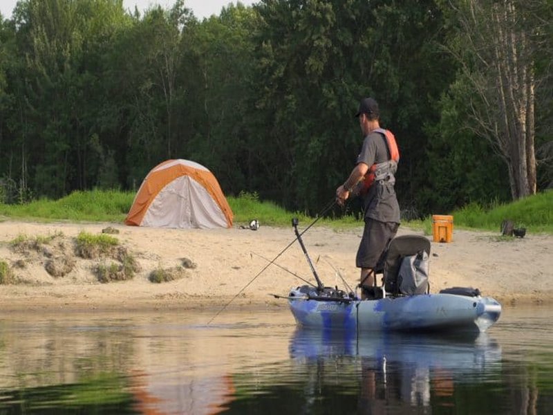 Kayaker on a lake
