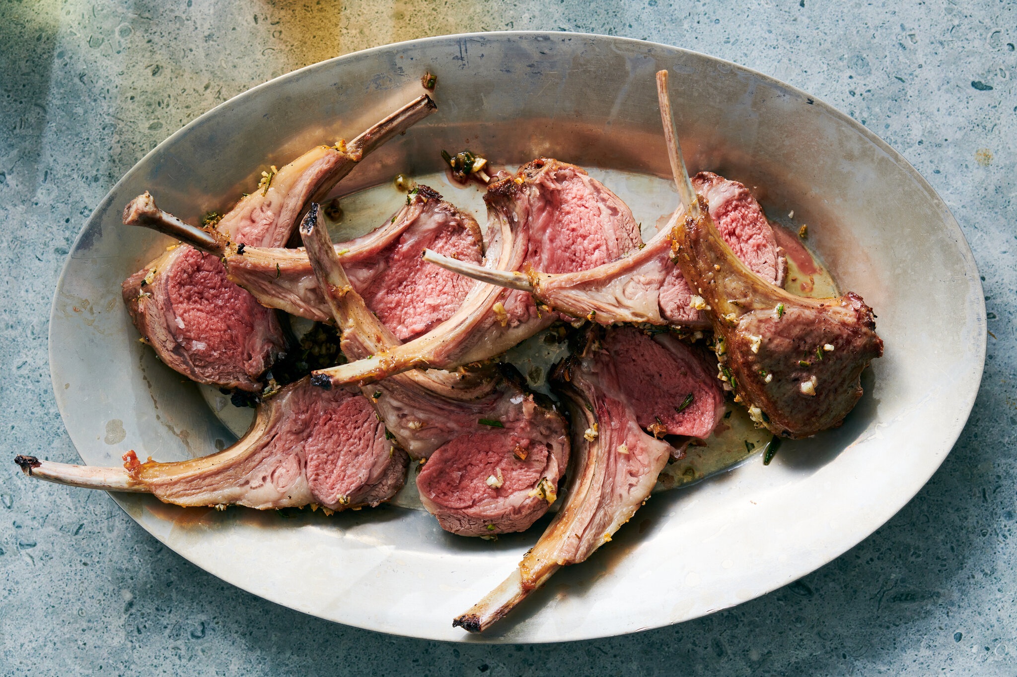 lamb meat and cooking ingredients