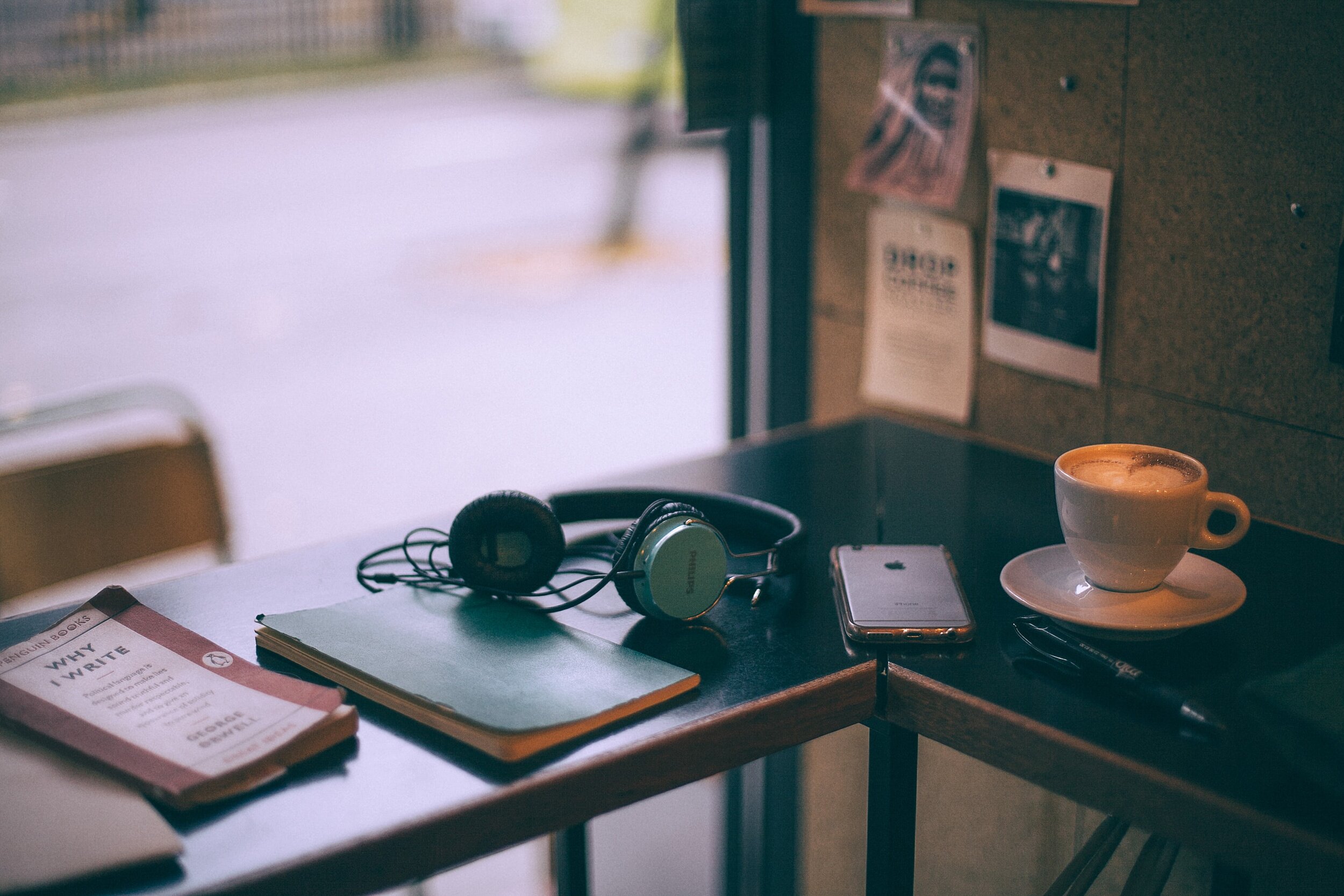 foreign language books desk coffee