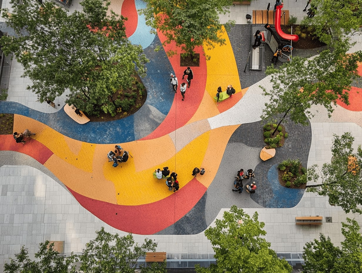vibrant multilingual interaction in urban setting