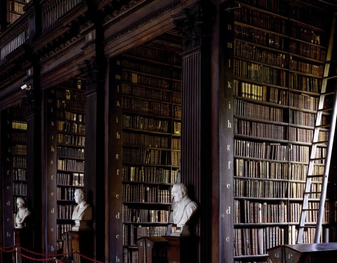 scenic library old manuscripts
