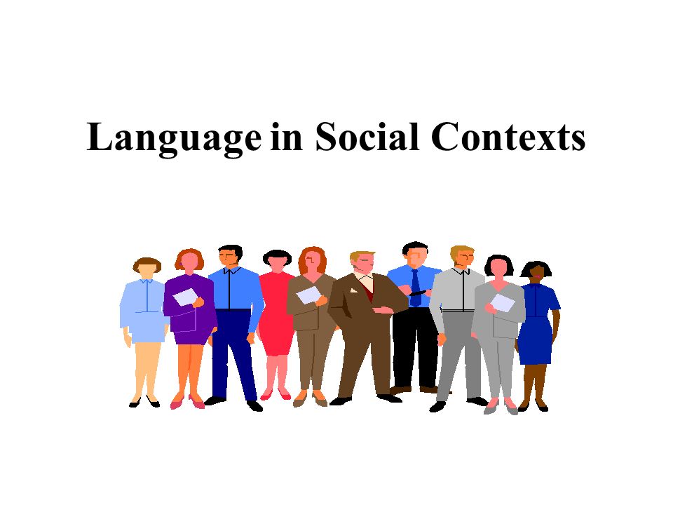 language use in social contexts