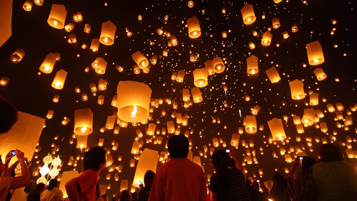 colorful lanterns traditional celebration