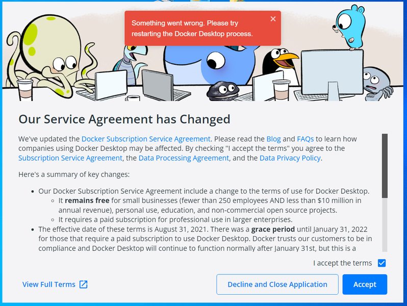 Error After Installing Docker Desktop