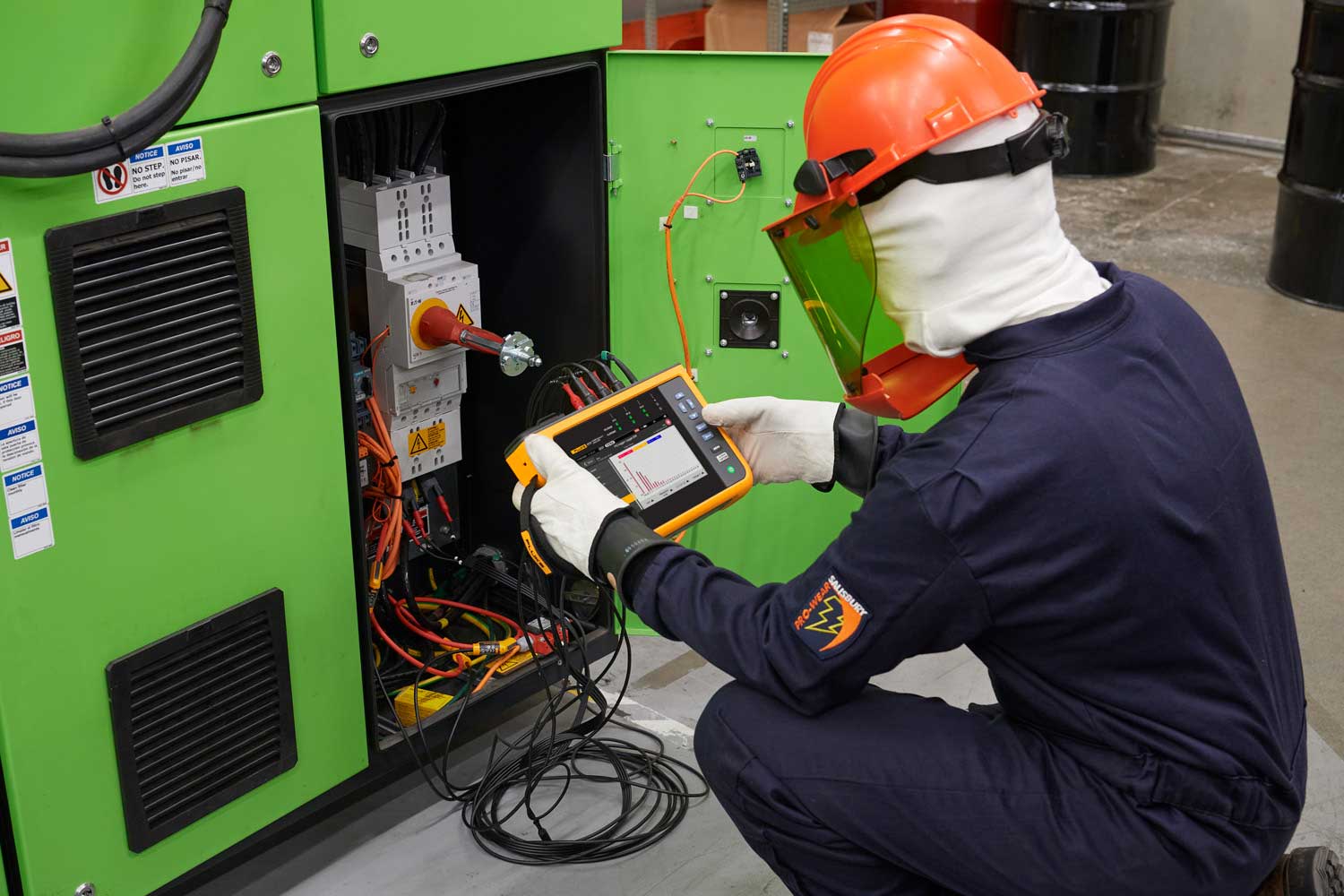 industrial electrical panels voltage dip monitoring