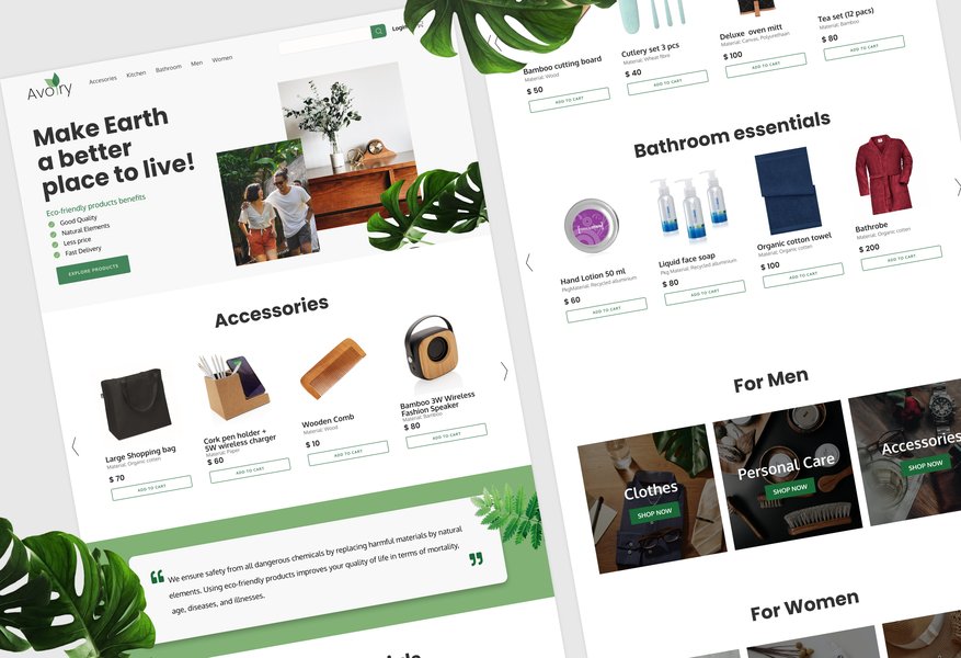 Eco-friendly Ecommerce UX Design Concept